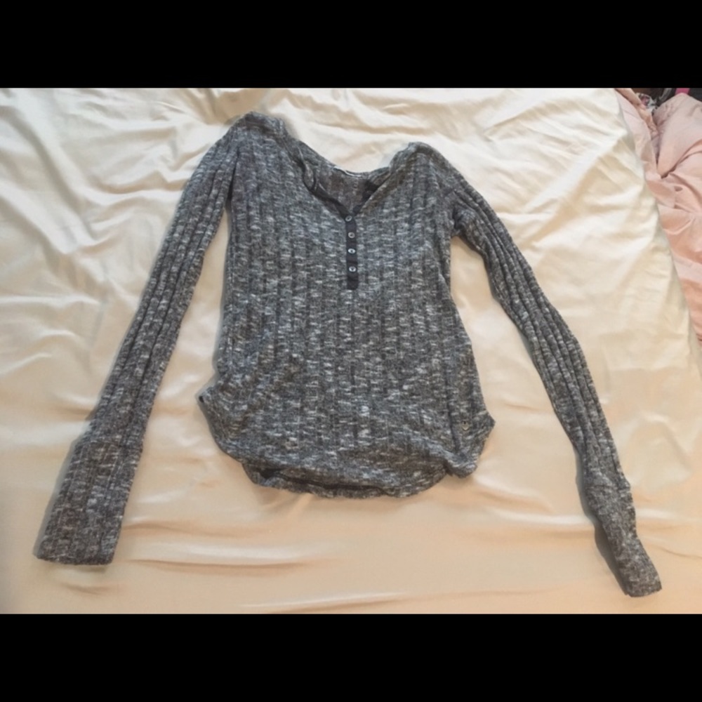Grey Henley long sleeve